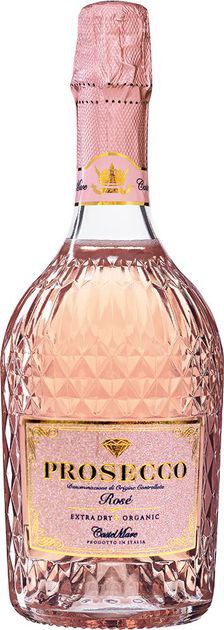 Вино ігр. Mare Magnum Castel Mare Prosecco Rose Organic сухе рожеве 11.5% 0.75 л